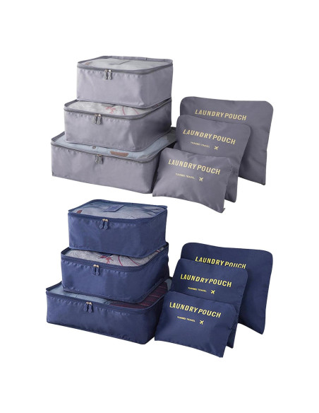 Set de 12 Cubos de Empaque INVODA para Viaje - Organizador Liviano