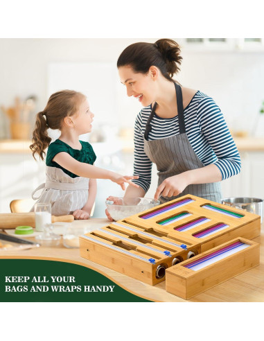 Organizador de Cocina Calmbee 9 en 1 con Cortador de Aluminio