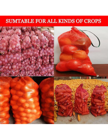 Paquete de 50 Bolsas de Malla Reutilizables Firdnyohs 32.3x54.9cm