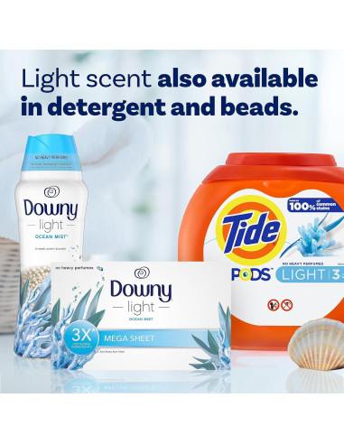 Hojas de Secadora Downy Brisa Oceánica 180 Unidades