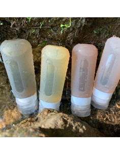 Botellas de viaje CAMPWOLF 85ml a prueba de fugas Albaricoque 2