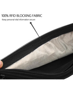 Cinturón de Dinero Ryaco con Bloqueo RFID, Bolsa de Cintura Ajustable 2