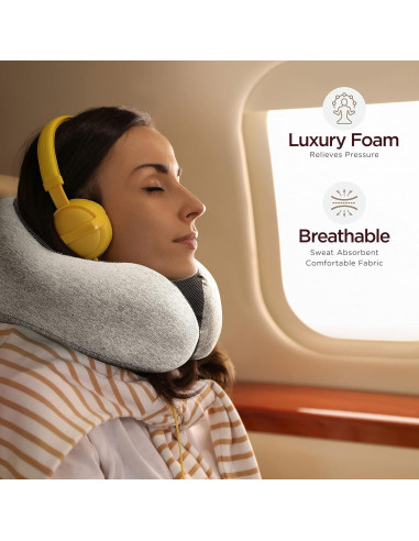 Kit de Viaje Homeify 4 Piezas - Almohada de Cuello y Más