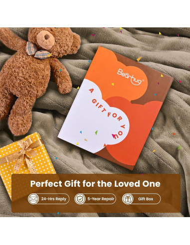 Manta Eléctrica Bearhug 196x213 cm Taupe Terciopelo Sherpa