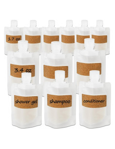 Bolsas de Viaje Reutilizables TailaiMei 12 Piezas 50.7/100.5 ml