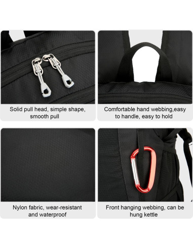 Mochila de Senderismo 30L Unisex YongH Plegable Ligera