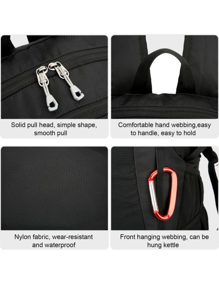 Mochila de Senderismo 30L Unisex YongH Plegable Ligera