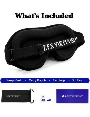 Máscara de Sueño 3D Zen Virtuoso - Bloqueo Completo de Luz
