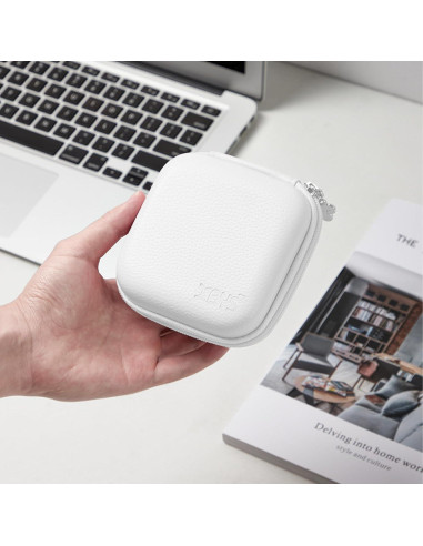 Funda de Cargador Linpr para MacBook - Estuche Organizador Blanco M