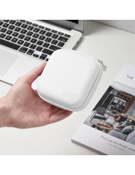 Funda de Cargador Linpr para MacBook - Estuche Organizador Blanco M