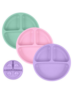 Platos de Succión Vicloon 2 Pcs Silicona Grado Alimenticio