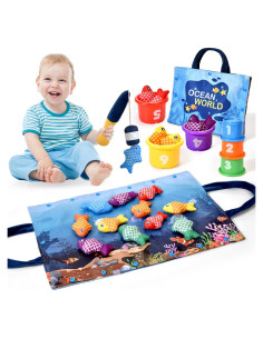 Set de Juguetes Montessori de Pesca Alsatic Toys 20 Piezas