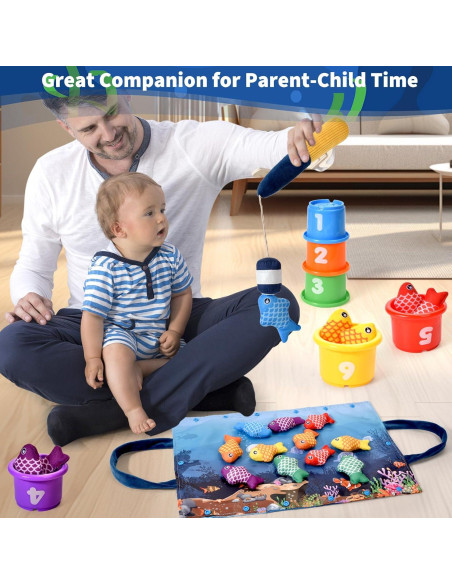 Set de Juguetes Montessori de Pesca Alsatic Toys 20 Piezas