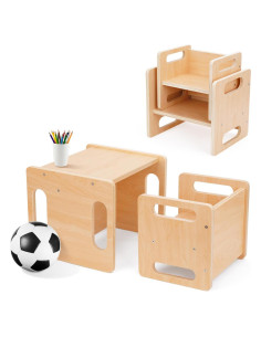 Conjunto de Mesa y Silla Montessori TOOKYTOY para Niños 1-3 Años