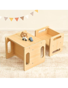 Conjunto de Mesa y Silla Montessori TOOKYTOY para Niños 1-3 Años 2