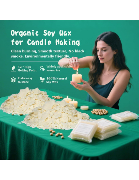 Kit de Fabricación de Velas FAIRYELF 500W con Cera de Soja