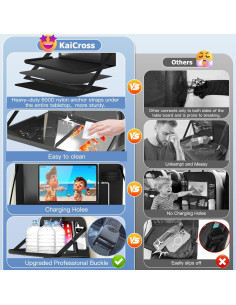 Organizador de Asiento Trasero KaiCross con Bandeja Plegable 2