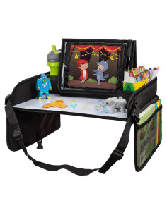 Bandeja de Viaje para Niños Lusso Gear - Organizador Auto Negro