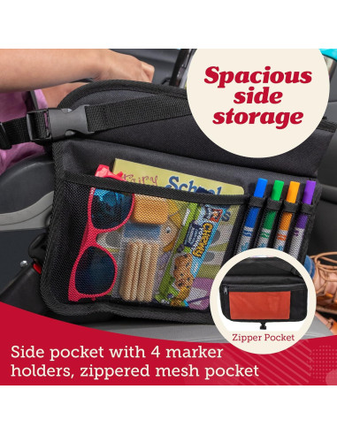 Bandeja de Viaje para Niños Lusso Gear - Organizador Auto Negro