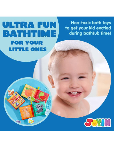 Libros de Baño Joyin 12 Pcs Tela Suave y No Tóxicos