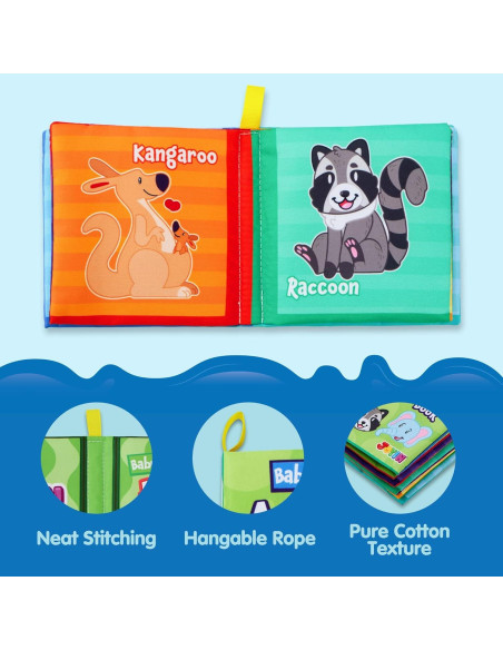 Libros de Baño Joyin 12 Pcs Tela Suave y No Tóxicos