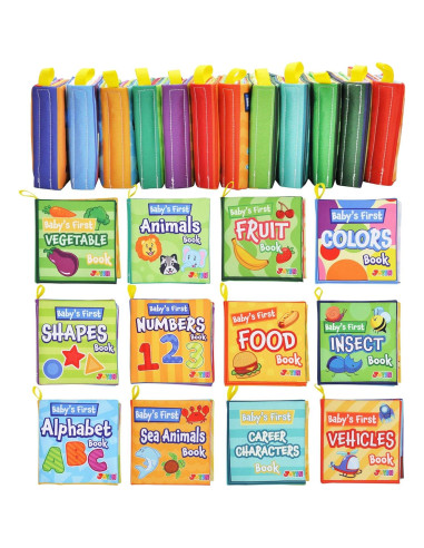 Libros de Baño Joyin 12 Pcs Tela Suave y No Tóxicos