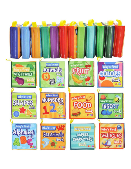 Libros de Baño Joyin 12 Pcs Tela Suave y No Tóxicos