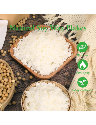 Kit de Fabricación de Velas SAEUYVB 2kg con Derretidor y Cera Soja