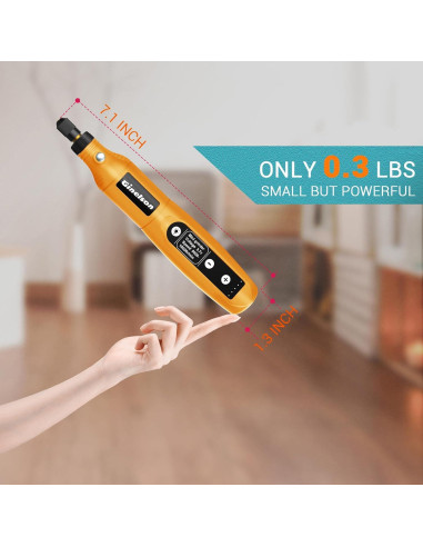 Herramienta Rotativa Inalámbrica GINELSON 3.7V 5 Velocidades 70 Accesorios