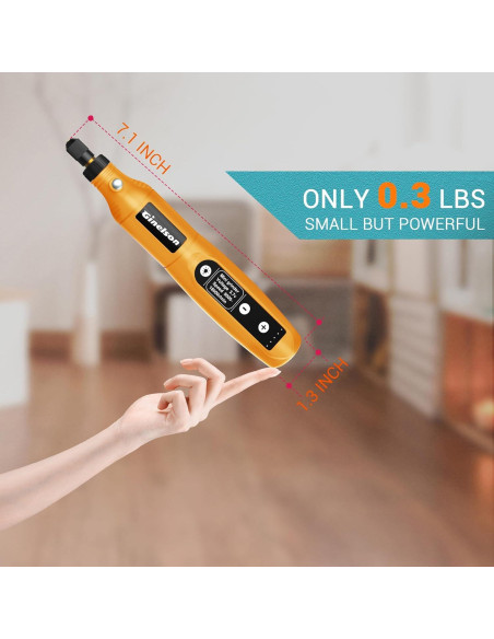 Herramienta Rotativa Inalámbrica GINELSON 3.7V 5 Velocidades 70 Accesorios