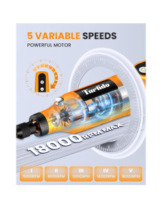 Kit de Herramienta Rotativa Inalámbrica Tarlido 3.7V 18000RPM 2