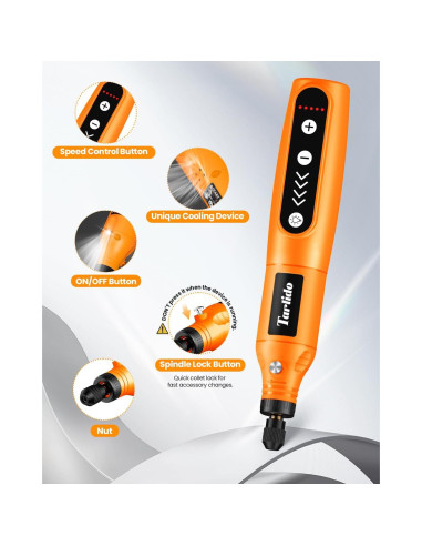 Kit de Herramienta Rotativa Inalámbrica Tarlido 3.7V 18000RPM