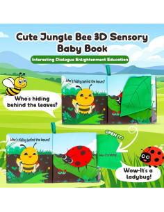 Libro Suave Montessori para Bebés 0-12 Meses - TSYAN 2