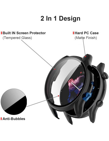 Funda E ECSEM para Amazfit GTR 3 y GTR 3 Pro, Negro