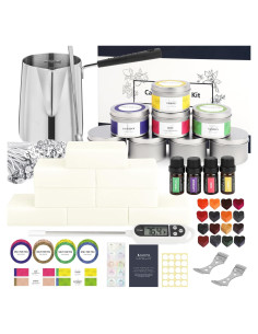 Kit de Fabricación de Velas SAEUYVB - 8 Latas, Cera de Soja