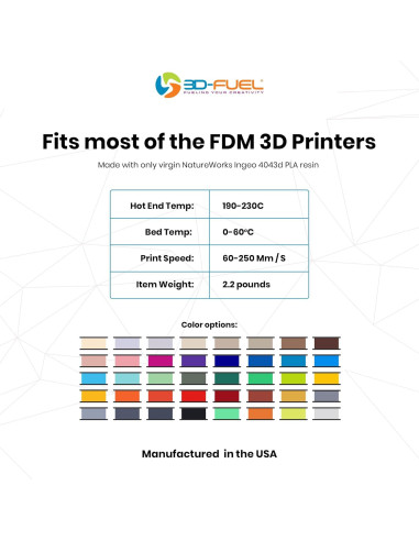 Filamento PLA+ 3D-Fuel 1.75 mm 1 kg Amarillo Daffodil
