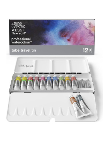Acuarela Profesional Winsor & Newton 12 Tubos 5ml Multicolor