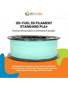 Filamento PLA+ 3D-Fuel 1.75 mm 1 kg Azul Caribeño 2