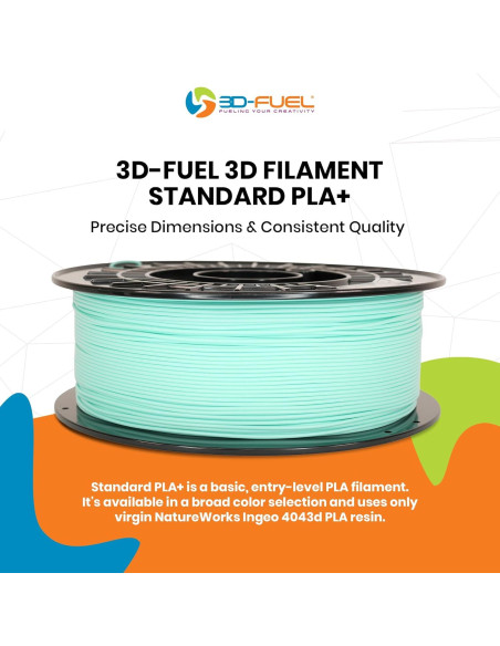Filamento PLA+ 3D-Fuel 1.75 mm 1 kg Azul Caribeño