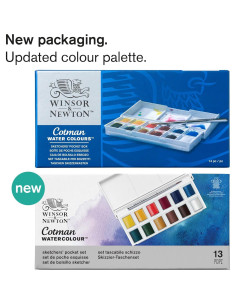 Set de Pintura Acuarela Winsor & Newton Cotman 12 Medias Pastillas 2