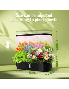 Sistema de Cultivo Hidropónico Interior CYBSDF 12 Cápsulas LED 2