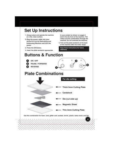 Máquina de Corte y Embossing Eléctrica A4 Joelver Maker