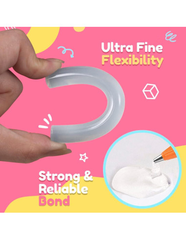 Barras de Pegamento Caliente Mini Gluerious 200 Pcs 10 cm