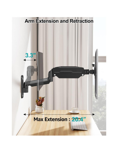 Soporte de Pared MOUNT PRO para Monitor 13-32" Negro