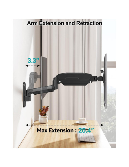 Soporte de Pared MOUNT PRO para Monitor 13-32" Negro