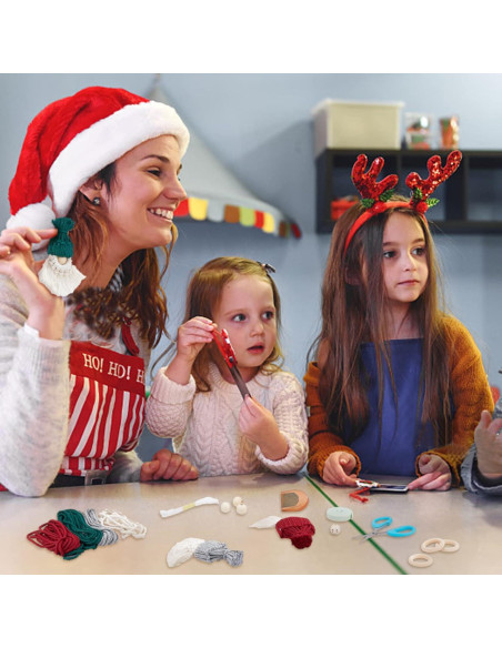 Kit de Gnomos de Navidad DIY FREEBLOSS - 6 Piezas Macramé