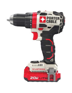 Taladro Inalámbrico PORTER-CABLE 20V MAX 1/2" con 2 Baterías 2