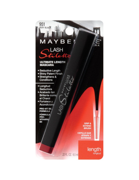 Máscara Alargadora Lavable Maybelline Lash Stiletto 26.67g Máscara Alargadora Lavable Maybelline Lash Stiletto 26.67g