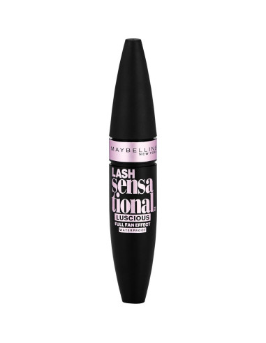Máscara Lavable Maybelline Lash Sensational 9.46 ml Negro Marrón