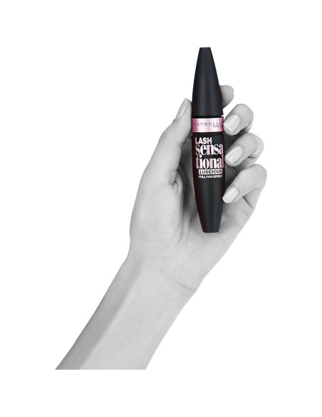 Máscara Lavable Maybelline Lash Sensational 9.46 ml Negro Marrón